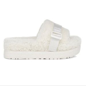 UGG Fluffita Slide Platform White/Cream